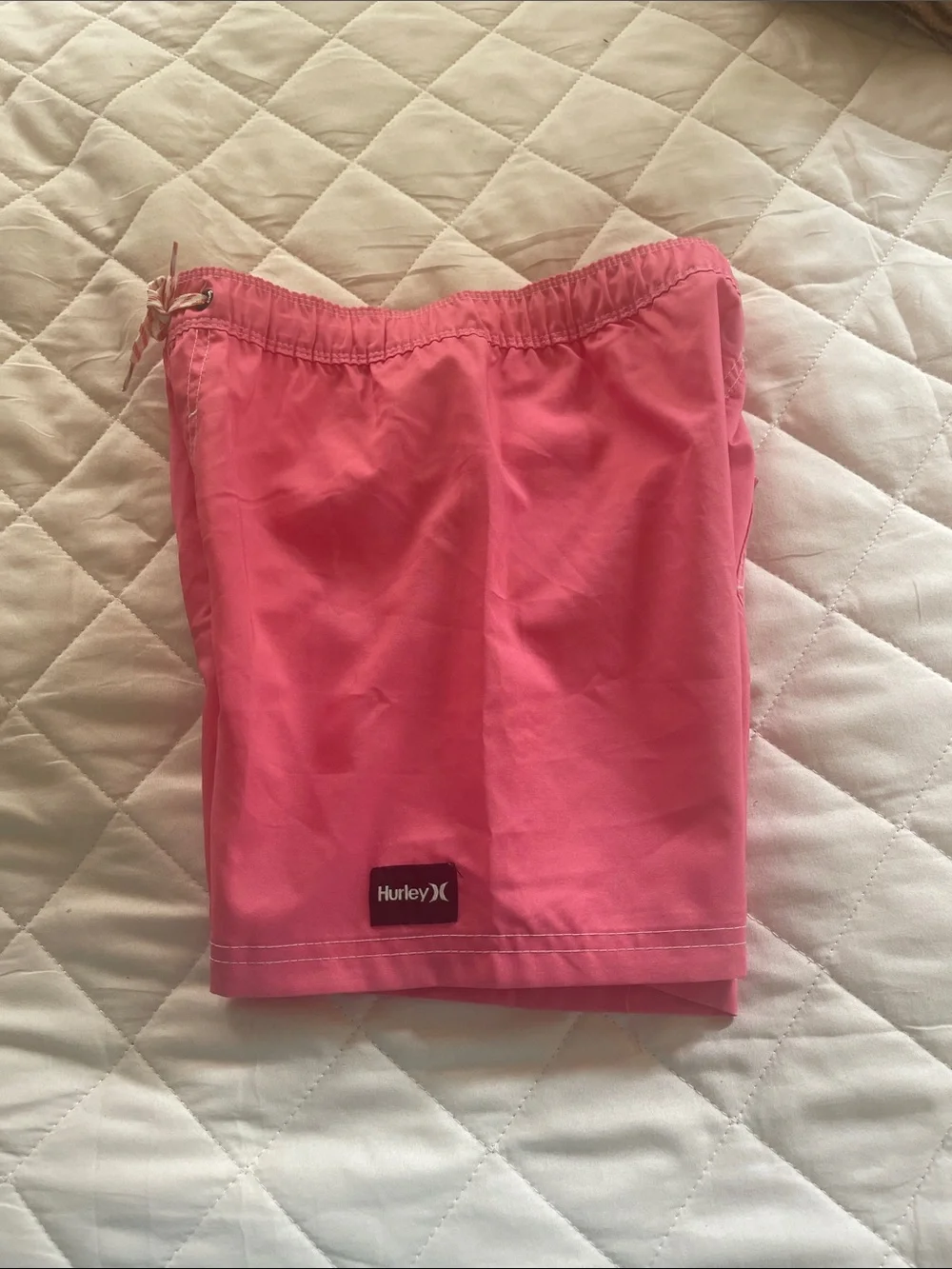 Hurley Bright Melon Elastic Waist Swim Trunks